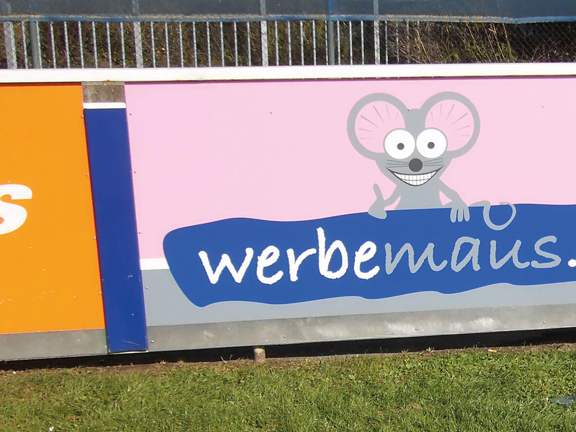 Bandenwerbung – Beispiel 1