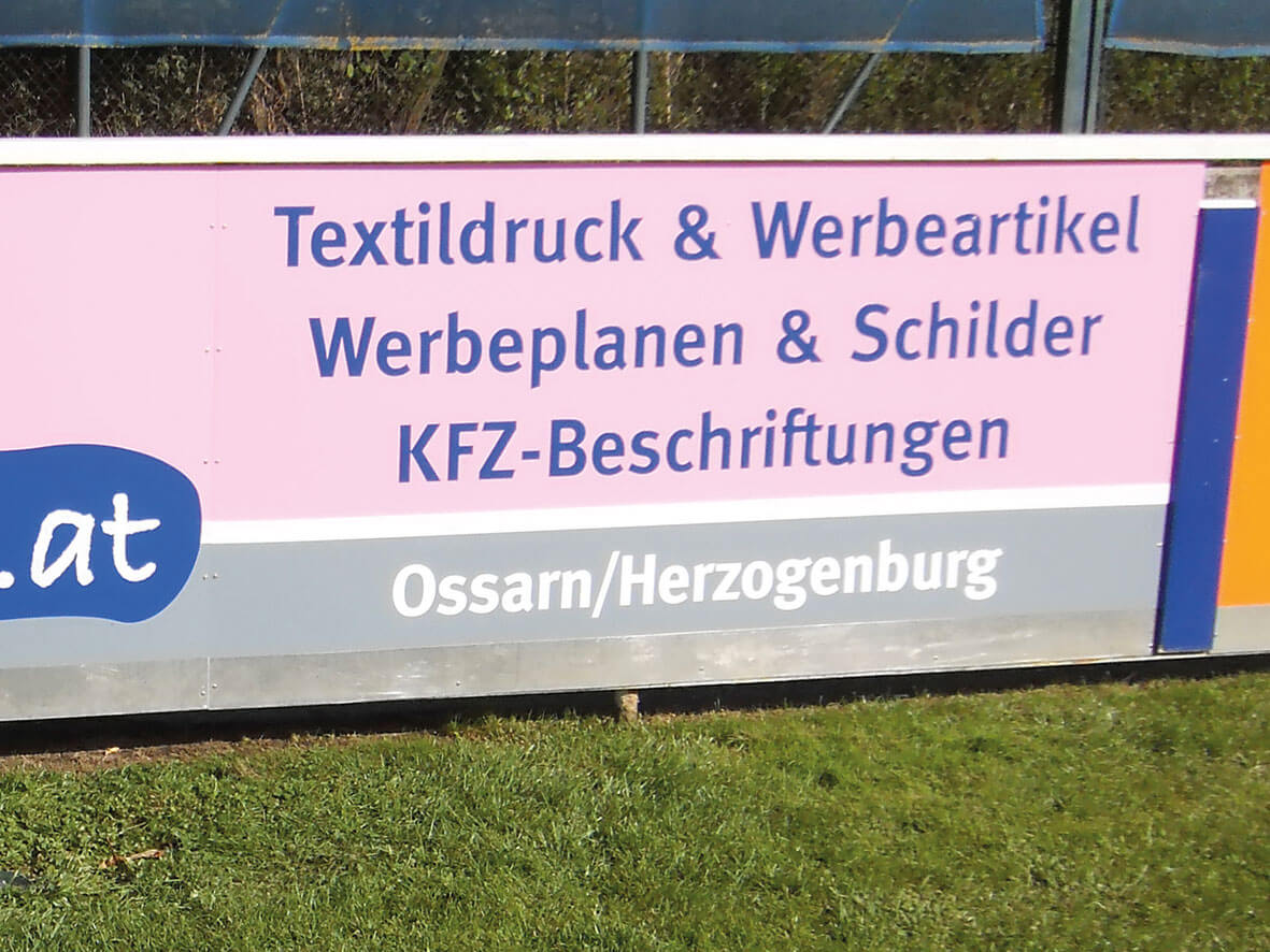 Bandenwerbung – Beispiel 2